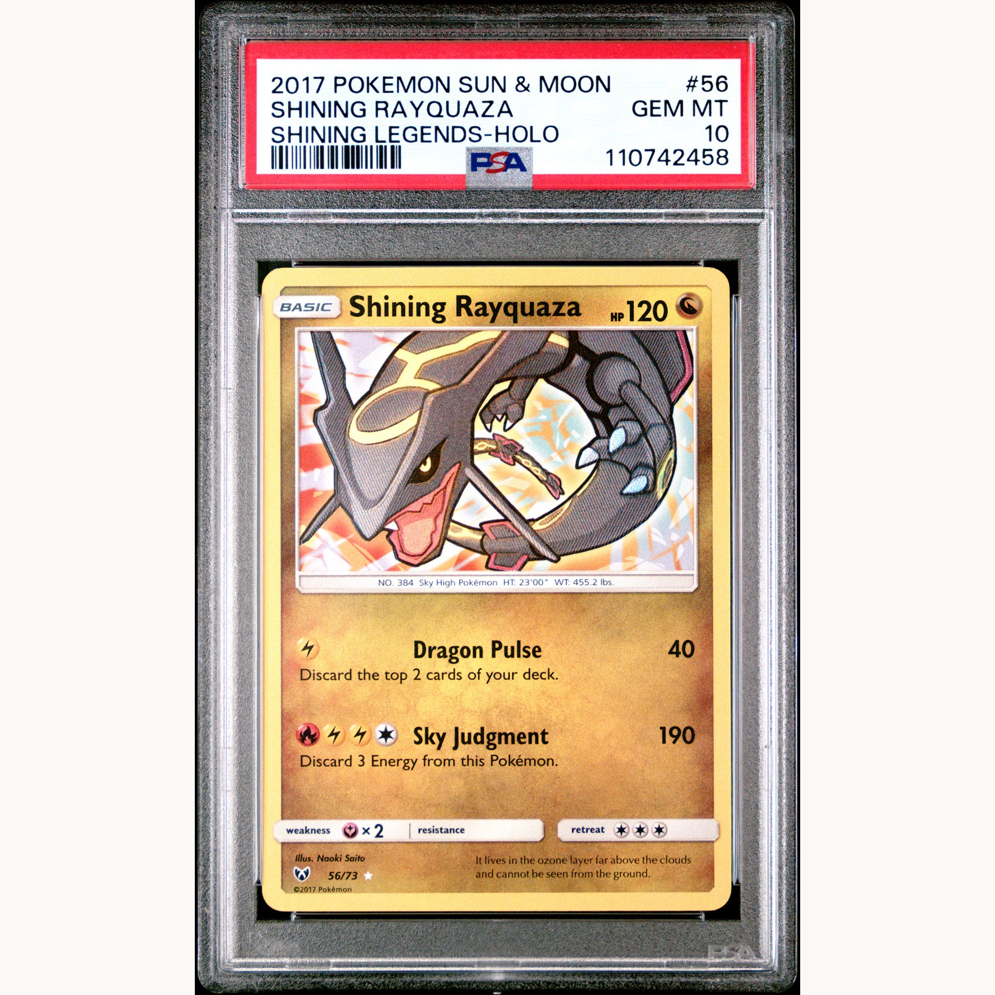 PSA 10 SHINING RAYQUAZA 56 (ENG)