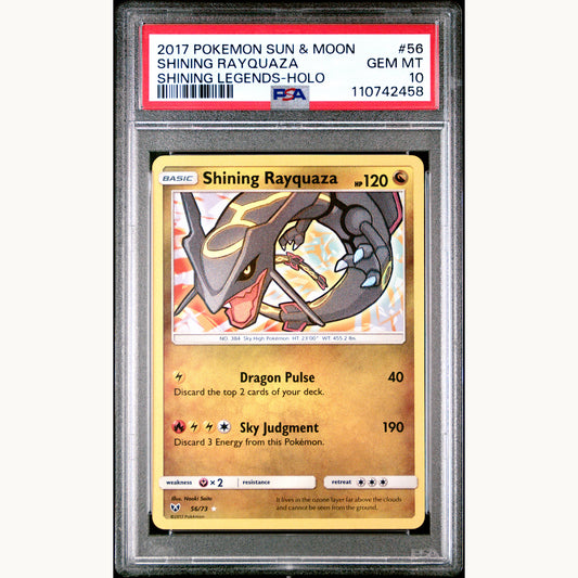 PSA 10 SHINING RAYQUAZA 56 (ENG)