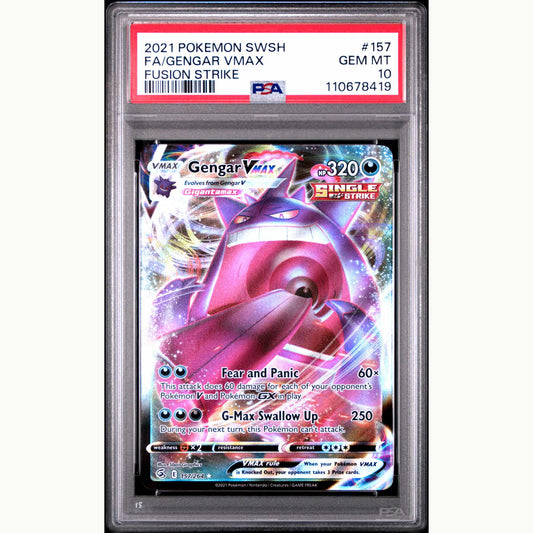 PSA 10 GENGAR VMAX #157 (ENG)