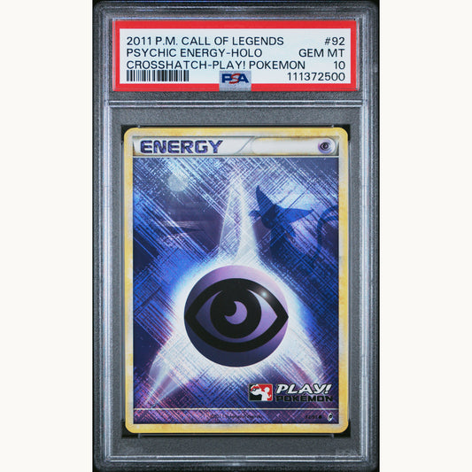 PSA 10 PSYCHIC ENERGY HOLO PLAY! POKEMON 92 (ENG)