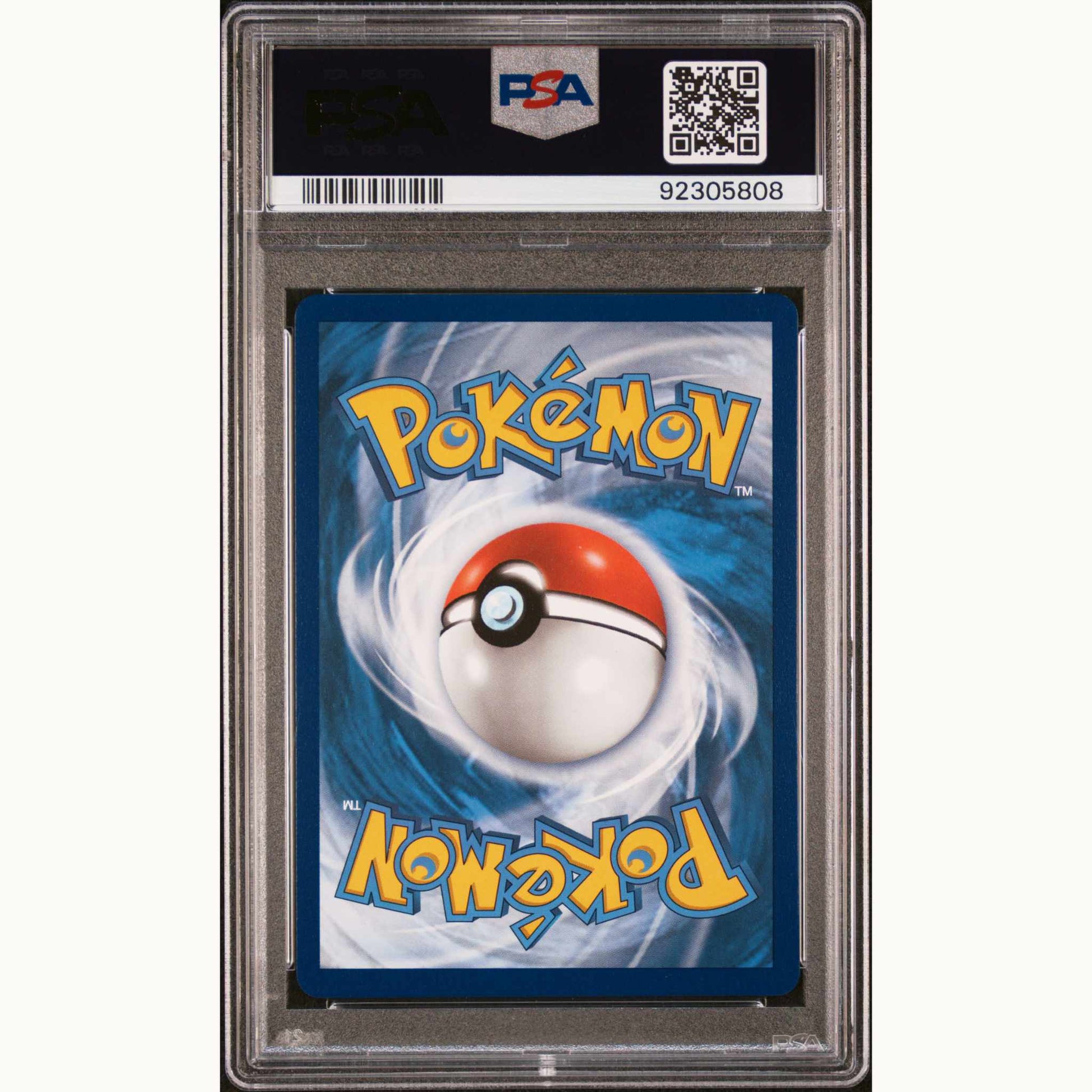 Back side of PSA10 Graded card of FA Gengar VMAX English Sword & Shield Fusion Strike #157