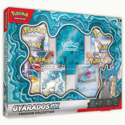 Front side of Pokémon Gyarados Premium Collection Box