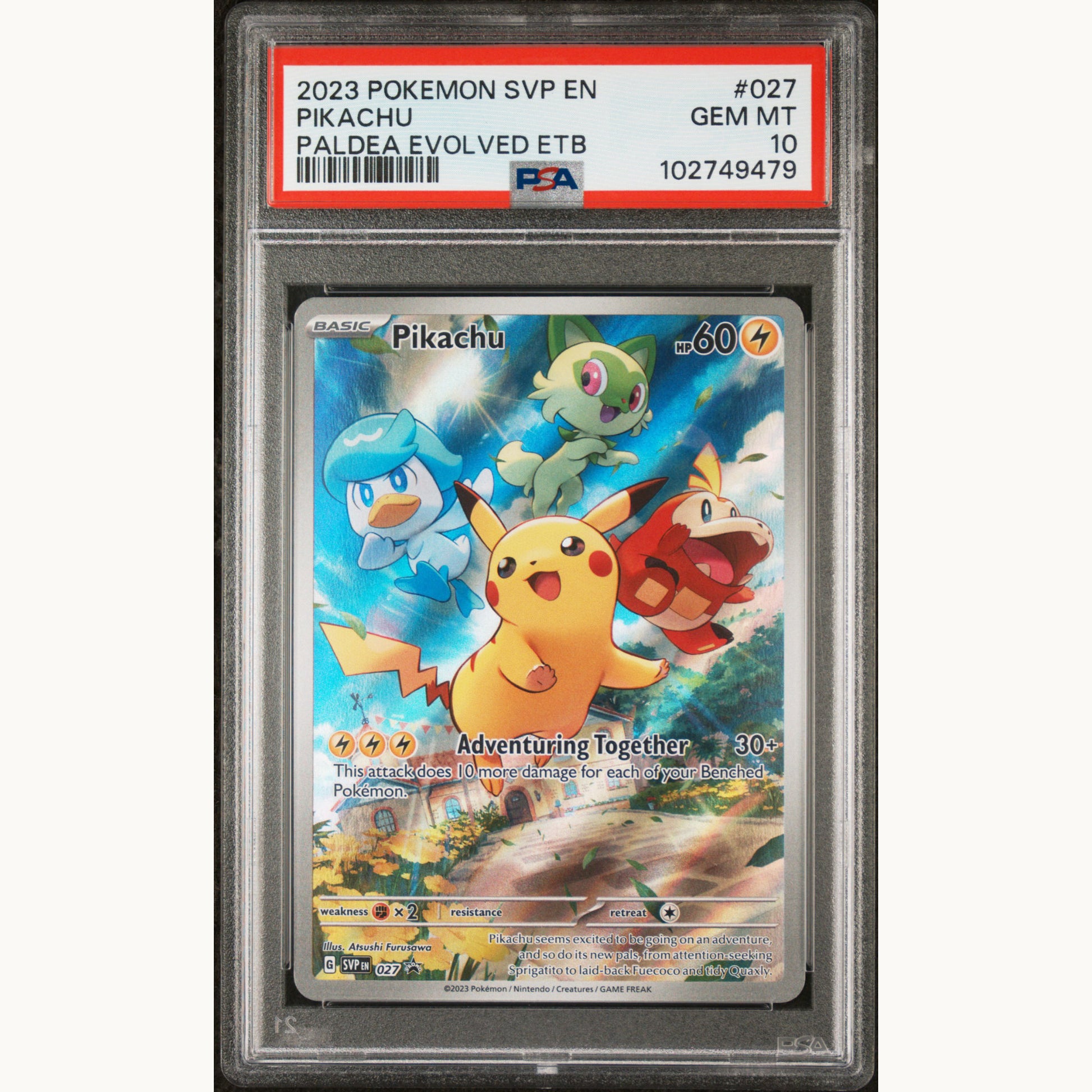 PSA 10 PIKACHU 027 (ENG)