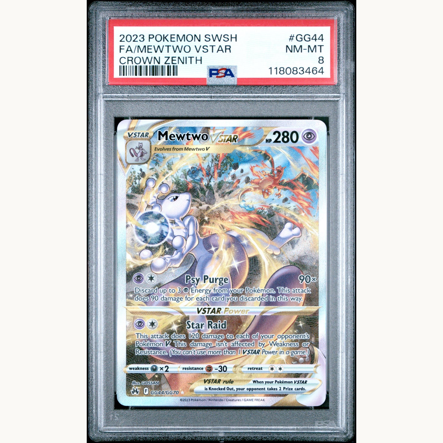 PSA 8 MEWTWO GG44 (ENG)