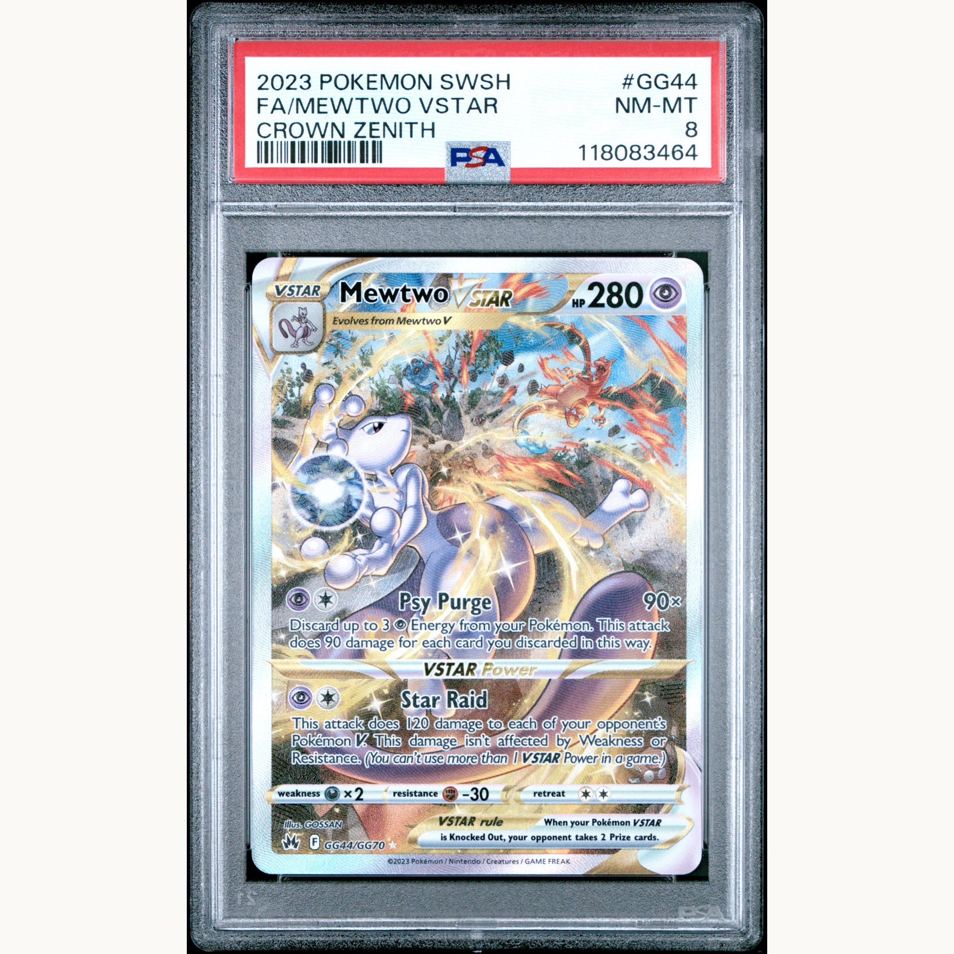 PSA 8 MEWTWO GG44 (ENG)