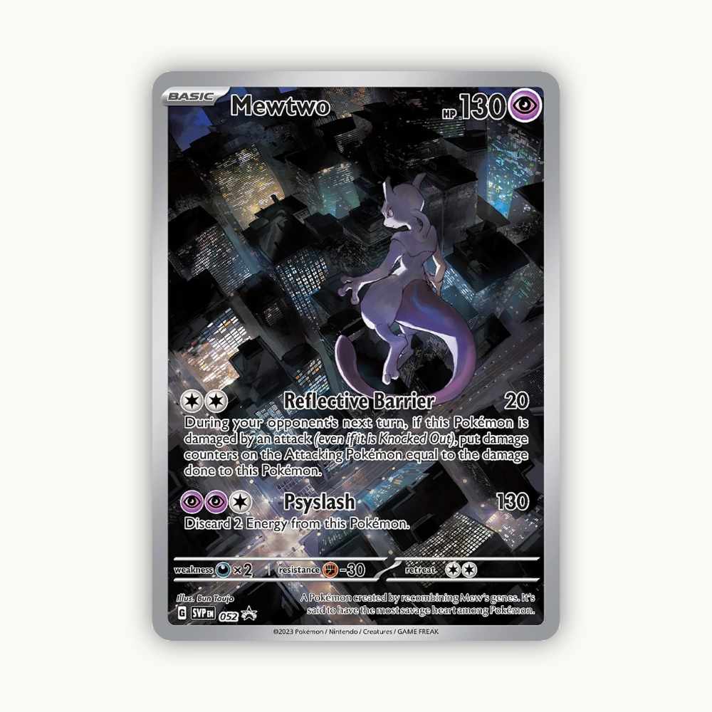 Front side Pokémoncard Mewtwo #052