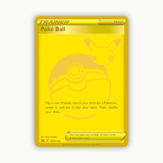 Front side Pokémoncard Poké Ball #SWSH146 