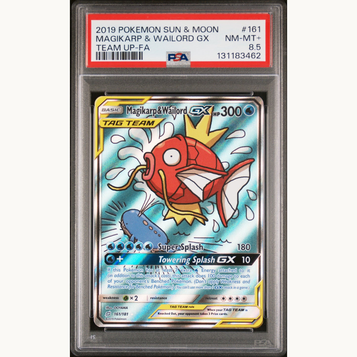 PSA 8.5 MAGIKARP & WAILORD 161 (ENG)