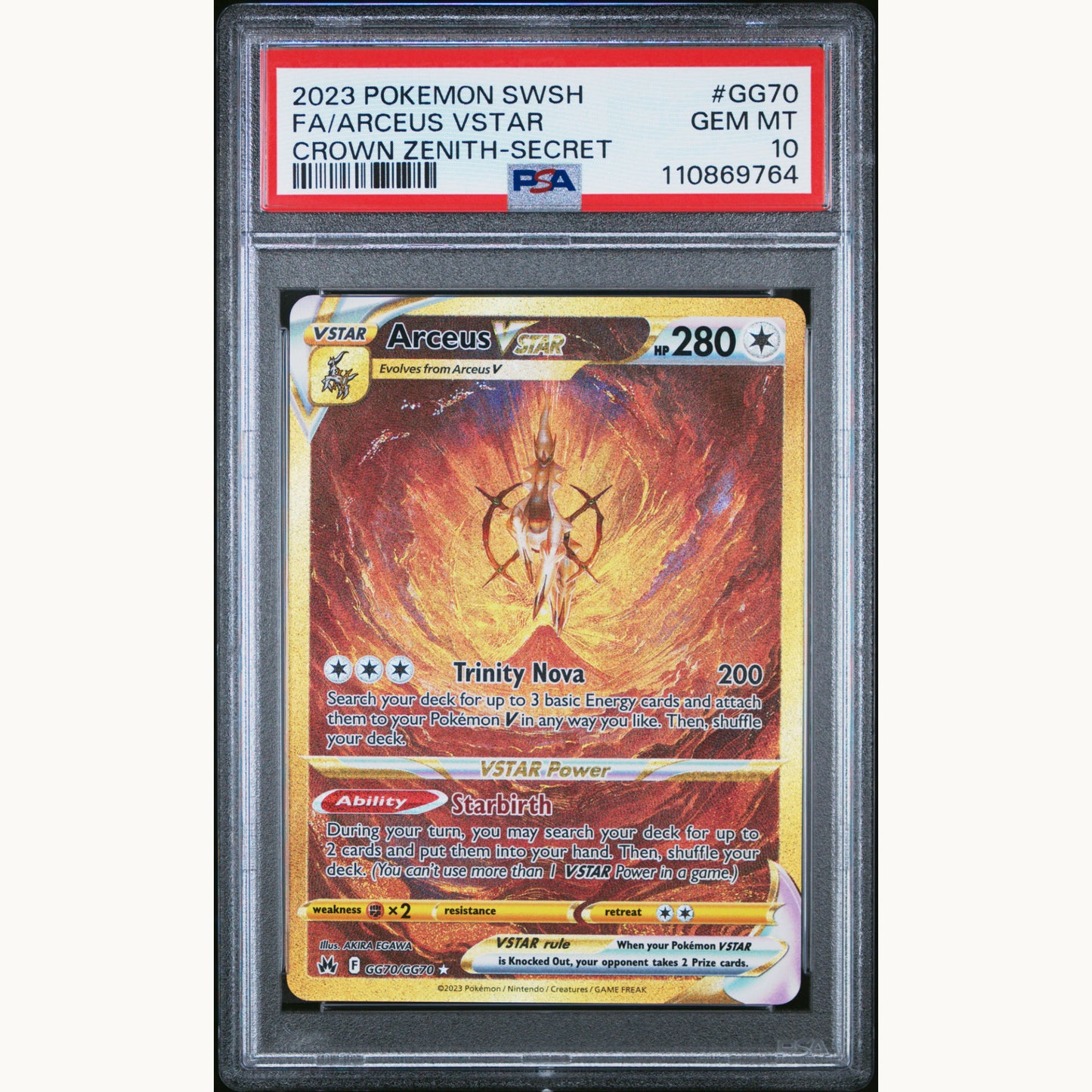 SET: PSA 10 GIRATINA GG69 / ARCEUS GG70 / DIALGA GG68 / PALKIA GG67 (ENG)