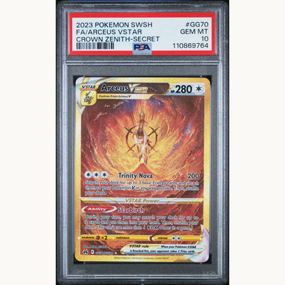 SET: PSA 10 GIRATINA GG69 / ARCEUS GG70 / DIALGA GG68 / PALKIA GG67 (ENG)