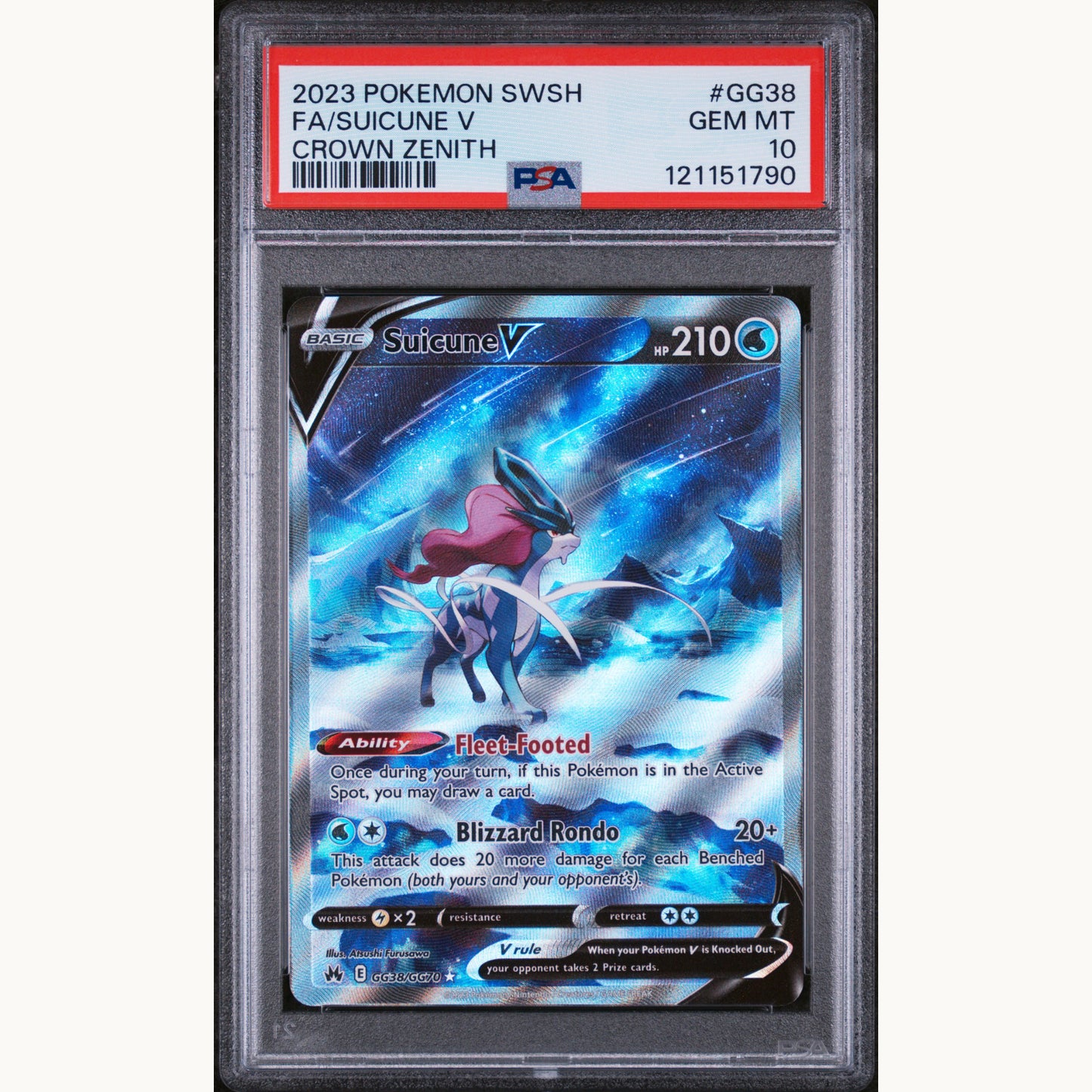 PSA 10 SUICUNE GG38 (ENG)