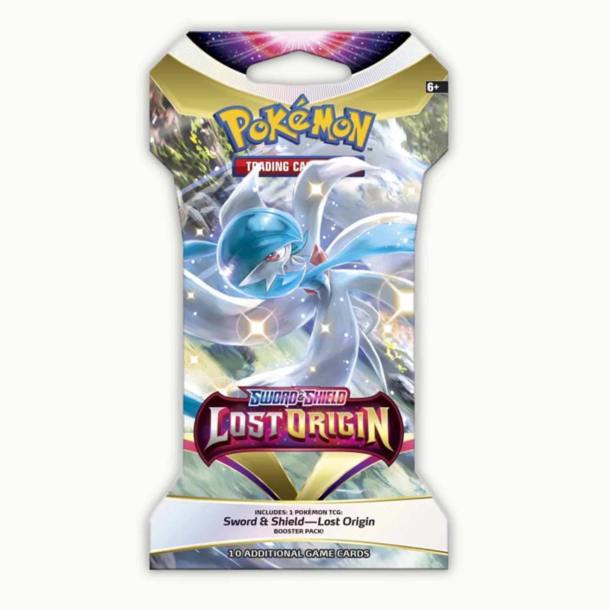 Frontside of Sleeved Pokémon Sword & Shield Silver Tempest Boosterpack