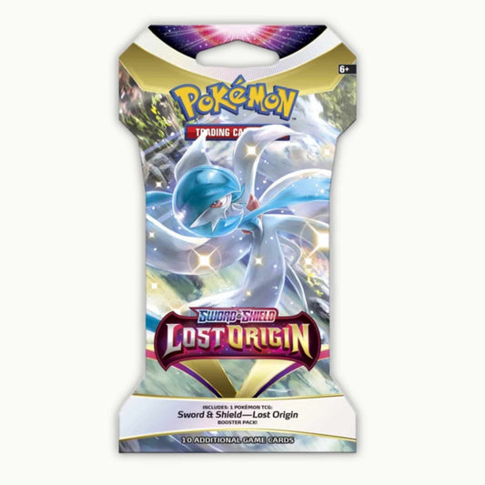 Frontside of Sleeved Pokémon Sword & Shield Silver Tempest Boosterpack