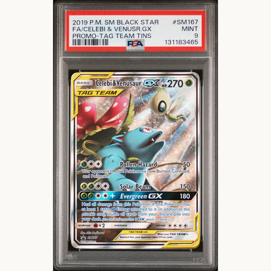 PSA 9 CELEBI & VENUSAUR SM167 (ENG)
