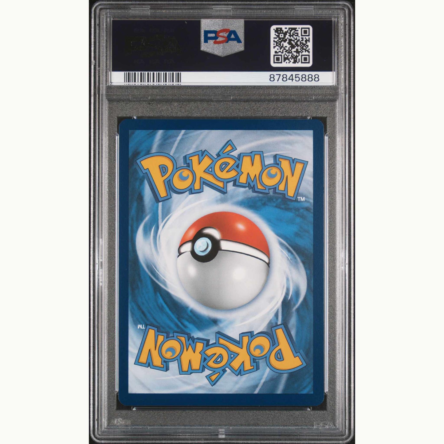 Back side PSA10 Graded card of Pikachu grey felt hat Pokemon X van gogh #085 PROMO