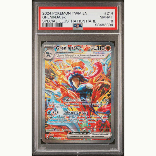 PSA 8 Greninja ex #214 TWILIGHT MASQUERADE (ENG)