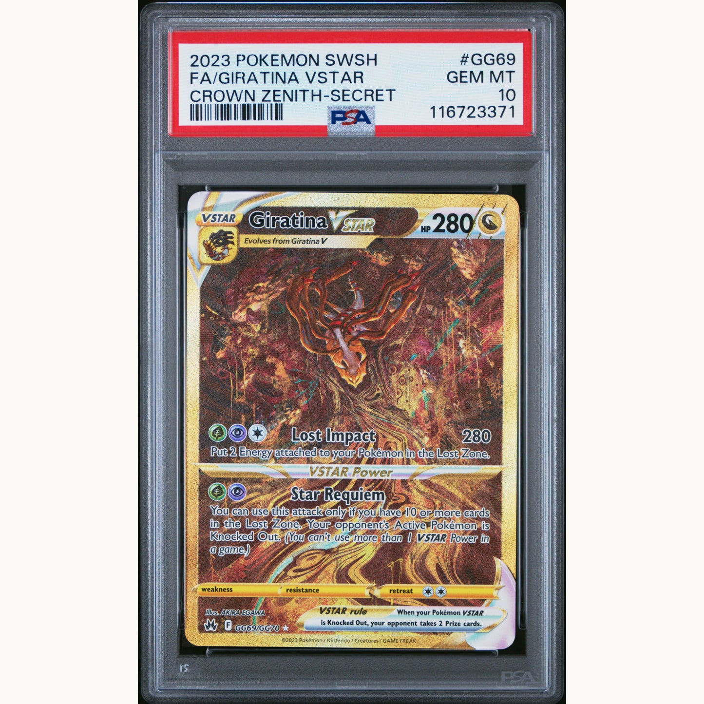 SET: PSA 10 GIRATINA GG69 / ARCEUS GG70 / DIALGA GG68 / PALKIA GG67 (ENG)