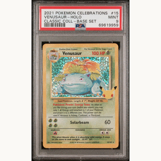 PSA 9 VENUSAUR HOLO 15 (ENG)